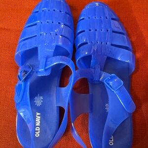 Old Navy Vibrant Blue Jelly Sandals